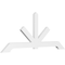 Ekena Millwork Vanguard Architectural Grade PVC Gable Bracket, 72"W x 30"H x 2"D x 4"F, 10/12 Pitch GBP072X30X0204VAN00 - alternate 1